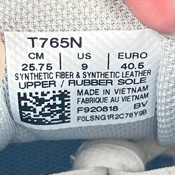 Asics Gel Contend 4 White Blue Lace Up Running Shoes T765N Women's Size 9 - Picture 9 of 10